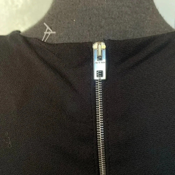 Rag & Bone Vela Cutout Shoulder Dress LBD Sheath Sleeveless Black Medium - Picture 4 of 8